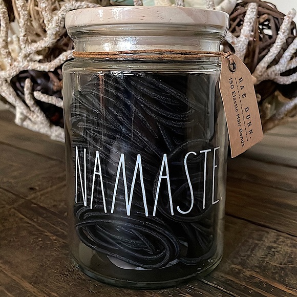 Rae Dunn Namaste Glass Jar - Picture 1 of 4